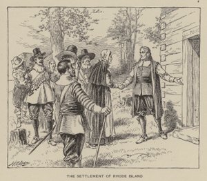 Bosetningen Rhode Island (litho) av Henry Alexander (after) Ogden