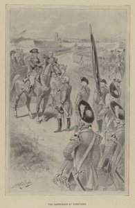 Overgivelsen ved Yorktown (litho) av Henry Alexander (after) Ogden