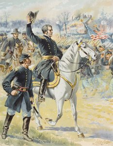 Generalmajor Hooker i slaget ved Chancellorsville, Virginia, 3. mai 1863 av Henry Alexander Ogden