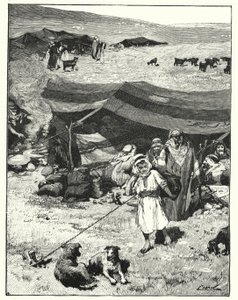 Et beduin-leir (litho)