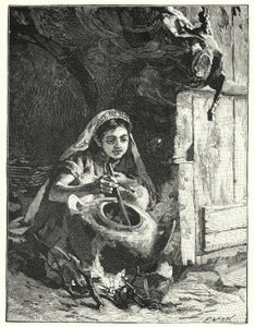 En sydende gryte eller kalderon (litho)