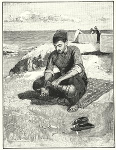 Seremoniell rensing før bønn (litho)