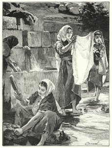 Fontene ved Lifta i Samaria (litho)