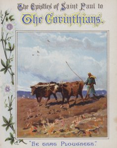 Den som pløyer (chromolitho) av Henry Andrew Harper