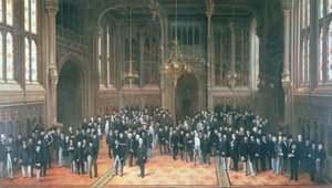 Medlemmenes lobby, Houses of Parliament, 1872-73