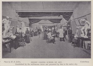 Sidney Cooper School of Art, Canterbury, Kent (s/hv-bilde) av Henry Beauchamp Collis