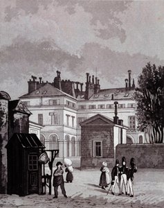 Utsikt over Polyteknisk skole på 1700-tallet. Gravering av Berthoud av Henry Berthoud