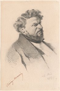 Portrett av en mann av Henry Bonaventure Monnier