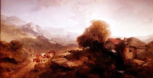 Walisisk landskap av Henry Bright