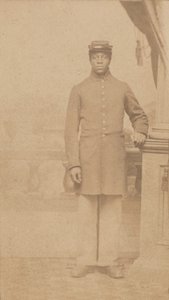 Carte-de-visite av en uidentifisert unionssoldat, 1862-1884. av Henry C. Cushing