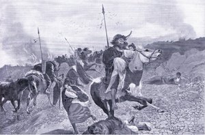 Et tidlig Hun-raid 180 f.Kr av Henry Charles Seppings Wright