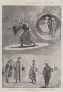 Pantomimes på London Theatres (litho) av Henry Charles Seppings Wright