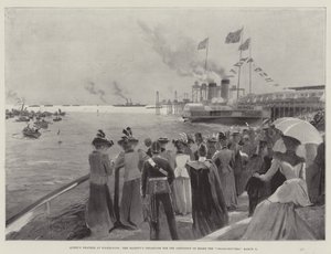Dronningens vær ved Folkestone, Hennes Majestets avgang til kontinentet om bord på Calais-Douvres, 11. mars