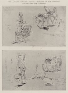 Fremskrittet mot Dongola, kampanjens humor av Henry Charles Seppings Wright