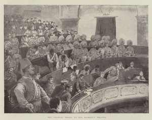 Kolonitroppene ved Her Majesty's Theatre av Henry Charles Seppings Wright