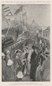 Hjemkomsten til hertugen og hertuginnen av Cornwall og York av Henry Charles Seppings Wright