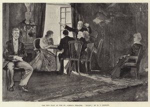 The New Play på St James's Theatre, Bogey, av HV Esmond av Henry Charles Seppings Wright