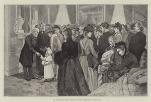 Presidentens offentlige mottakelse i Det hvite hus, Washington av Henry Charles Seppings Wright