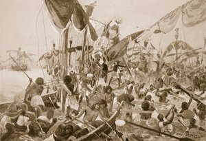 The Sea Fight at Pelusium, illustrasjon fra 