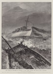 Tyfonen i Hong-Kong 10. november, HMS Otter reddet mannskapet på HMS Sandpiper