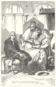 Hamlet (gravering) av Henry Courtney (after) Selous