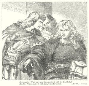 Hamlet (gravering) av Henry Courtney (after) Selous