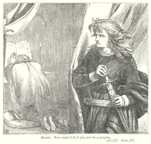 Hamlet (gravering) av Henry Courtney (after) Selous