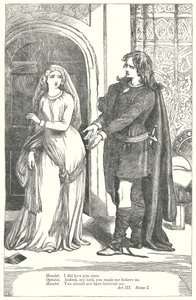 Hamlet (gravering) av Henry Courtney (after) Selous