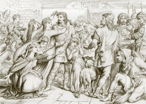 Hvordan Hereward drepte bjørnen (gravering)