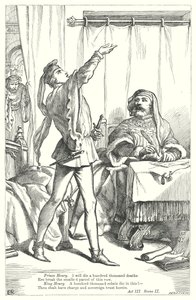 Kong Henrik IV del I (gravering) av Henry Courtney (after) Selous