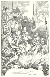 Kong Henrik V (gravering) av Henry Courtney (after) Selous