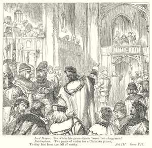 Kong Richard III (gravering) av Henry Courtney (after) Selous