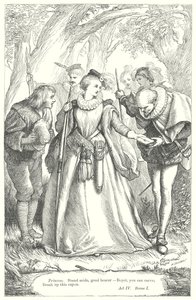 Kjærlighetens arbeid er tapt (gravering) av Henry Courtney (after) Selous