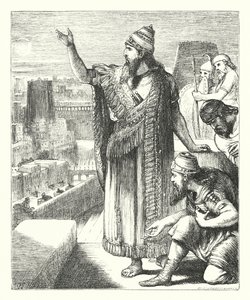 Nebukadnesar i Babylon (gravering)