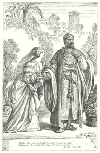 Othello (gravering) av Henry Courtney (after) Selous