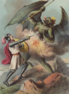 Christian dreper Appolyon (chromolitho)