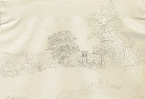 Eccleshall Village: pennetegning, nd [1788-1855] (tegning)