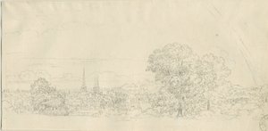 Lichfield - Fjernsyn: pennetegning, nd [1788-1855] (tegning)