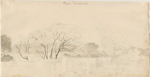 Tamworth - Distant View: blyanttegning, nd [1788-1855] (tegning)