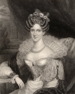 Prinsesse Adelaide av Saxe-Coburg Meiningen, gravert av H.R. Cook (fl.1813-47), fra 