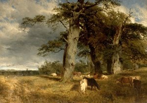 Landskap i Dukeries, Nottinghamshire, 1850