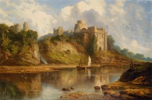 Pembroke Castle (olje på lerret)