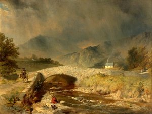 Stormfullt vær nær Ambleside, Cumbria, 1846 av Henry Dawson