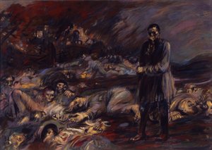 The Charnel House Courrieres av Henry De Groux