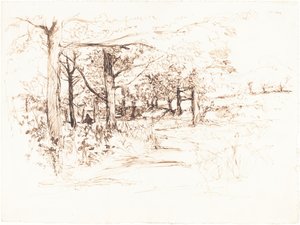Landskap med en allé av Henry Eddowes Keene