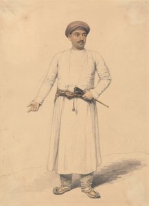 Portrett av en indisk prins av Henry Edridge