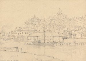Windsor Castle fra Brocas av Henry Edridge