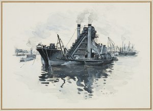 En mudder i Salford Docks av Henry Edward Tidmarsh