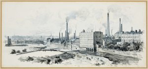 Nedre Broughton fra Crescent, Salford av Henry Edward Tidmarsh