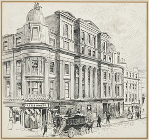 Newall's Buildings, Market Street, stedet for den nåværende Royal Exchange av Henry Edward Tidmarsh